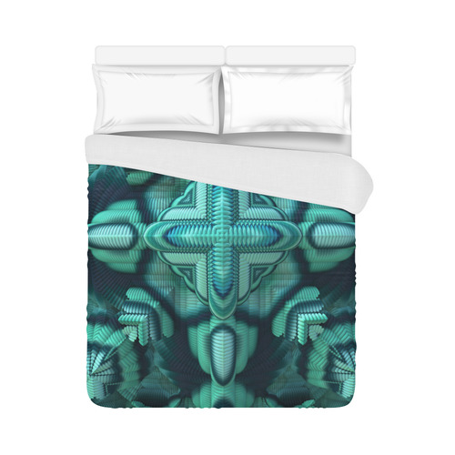 Cool Mint Duvet Cover 86"x70" ( All-over-print)