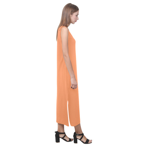 Tangerine Phaedra Sleeveless Open Fork Long Dress (Model D08)