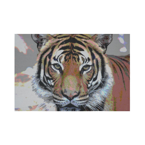 Animal ArtStudio 916C Tiger Cotton Linen Wall Tapestry 90"x 60"