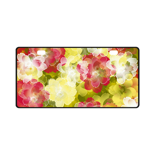 Flower Power Blossom License Plate