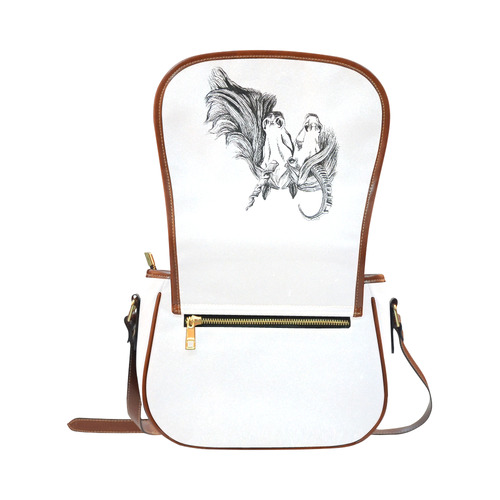 conjoined unicorns saddle bag Saddle Bag/Small (Model 1649) Full Customization