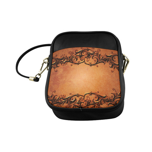 Decorative vintage design and floral elements Sling Bag (Model 1627)