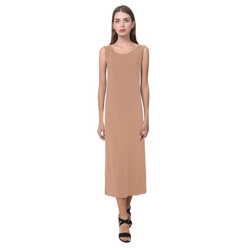 Sandstone Phaedra Sleeveless Open Fork Long Dress (Model D08)