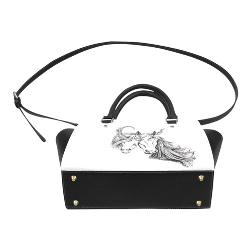 conjoined unicorns classic shoulder handbag Classic Shoulder Handbag (Model 1653)