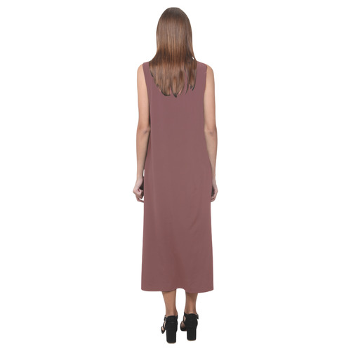 Apple Butter Phaedra Sleeveless Open Fork Long Dress (Model D08)