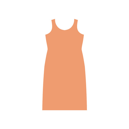 Tangerine Phaedra Sleeveless Open Fork Long Dress (Model D08)