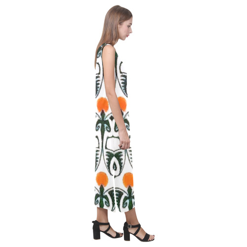 Art Nouveau Sun Phaedra Sleeveless Open Fork Long Dress (Model D08)