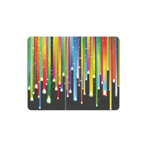 Colorful Stripes and Drops Rectangle Mousepad