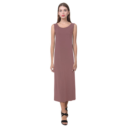 Apple Butter Phaedra Sleeveless Open Fork Long Dress (Model D08)