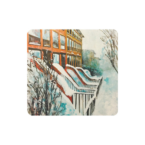 Brooklyn in a Snowstorm Women's Clutch Wallet (Model 1637)