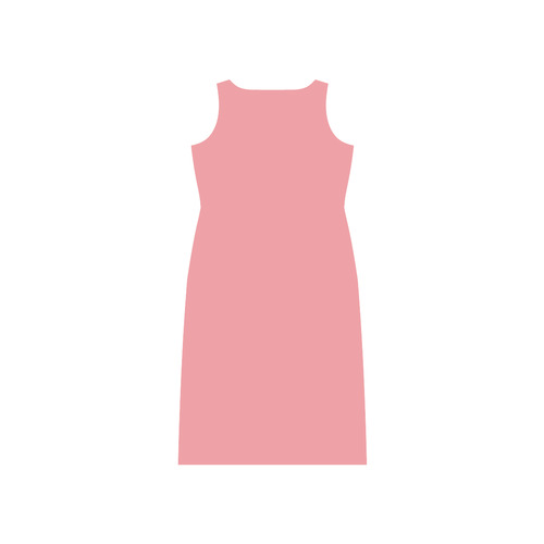 Flamingo Pink Phaedra Sleeveless Open Fork Long Dress (Model D08)