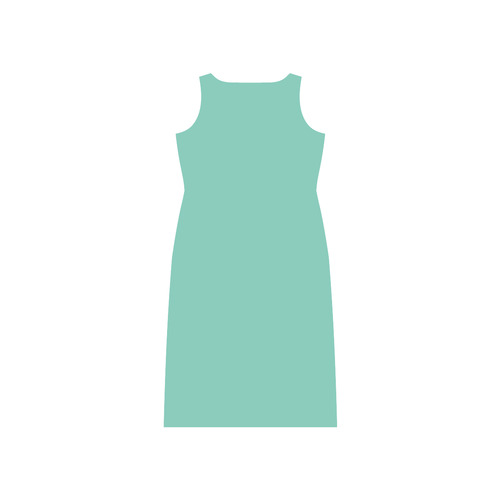 Lucite Green Phaedra Sleeveless Open Fork Long Dress (Model D08)