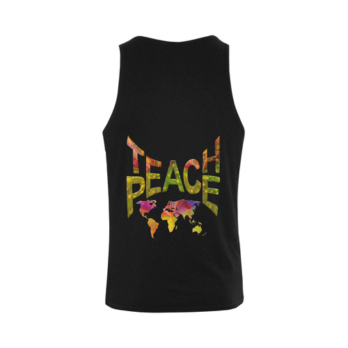 Teach Peace Plus-size Men's Shoulder-Free Tank Top (Model T33)