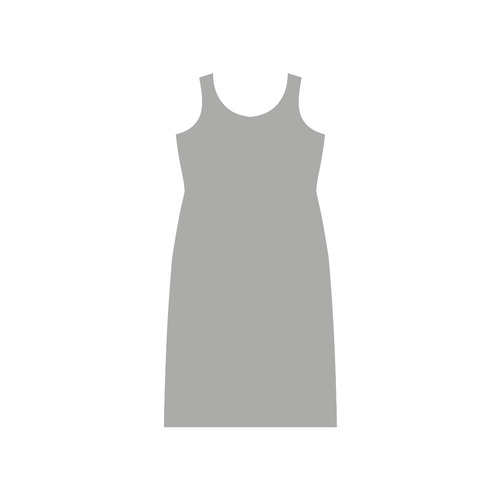 Silver Phaedra Sleeveless Open Fork Long Dress (Model D08)