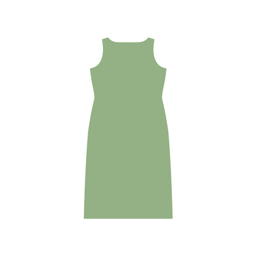 Green Tea Phaedra Sleeveless Open Fork Long Dress (Model D08)