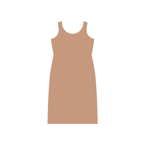 Sandstone Phaedra Sleeveless Open Fork Long Dress (Model D08)