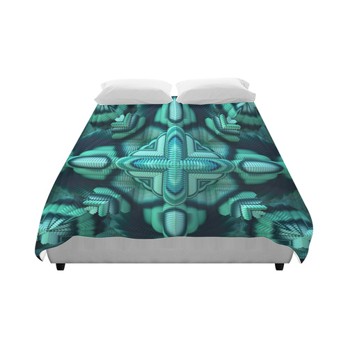 Cool Mint Duvet Cover 86"x70" ( All-over-print)