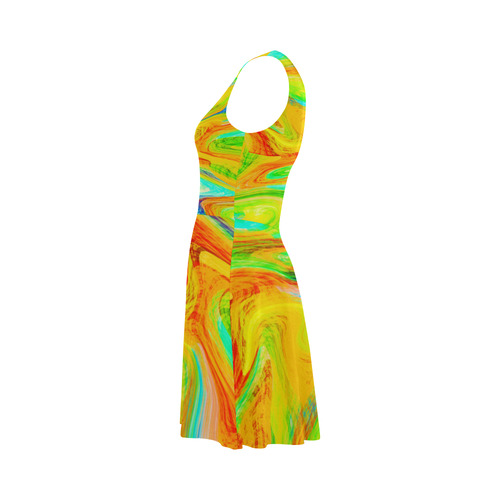 Happy Multicolor Painting Atalanta Sundress (Model D04)