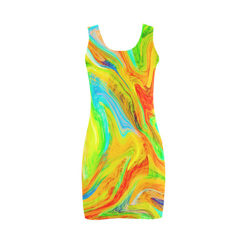 Happy Multicolor Painting Medea Vest Dress (Model D06)