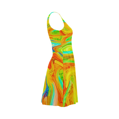 Happy Multicolor Painting Atalanta Sundress (Model D04)