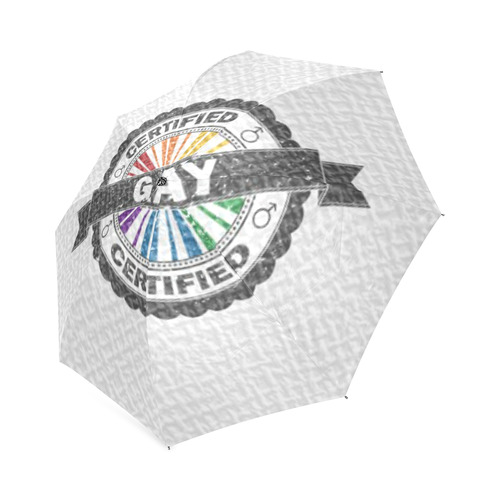 Certified Gay Pride Stamp Foldable Umbrella (Model U01)