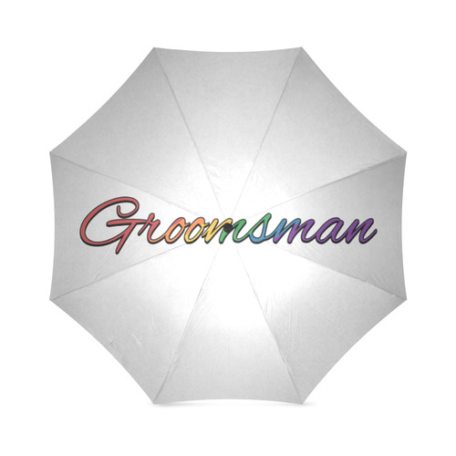 Rainbow "Groomsman" Foldable Umbrella (Model U01)