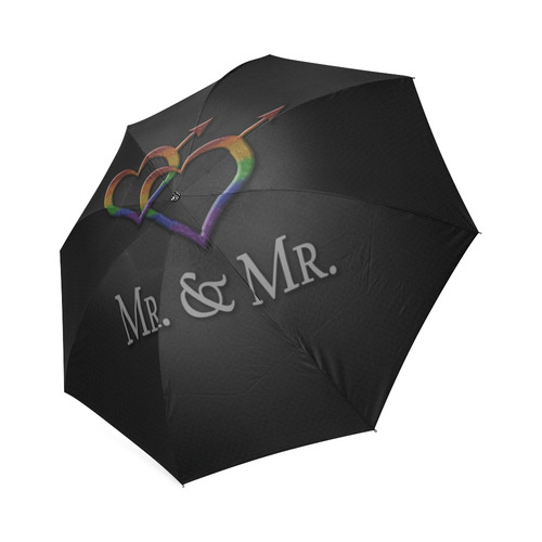 Mr. and Mr. Gay Pride Foldable Umbrella (Model U01)