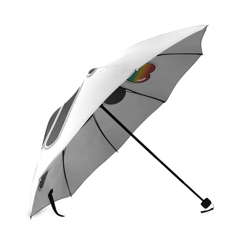 Silhouette Groom and Groom - Tall Foldable Umbrella (Model U01)