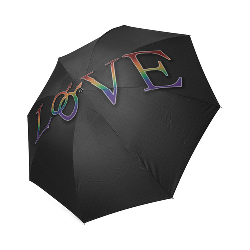 Gay Pride Rainbow love Foldable Umbrella (Model U01)