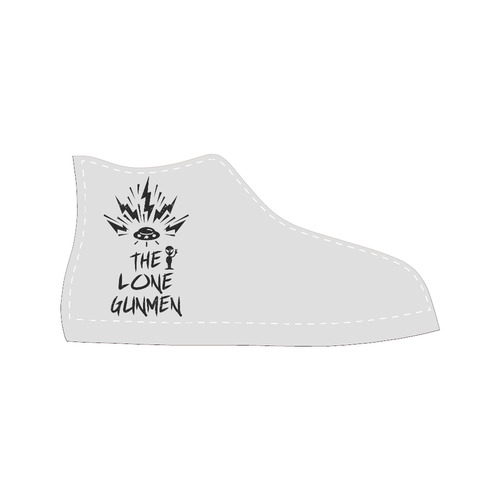 The Lone Gunmen Men’s Classic High Top Canvas Shoes (Model 017)