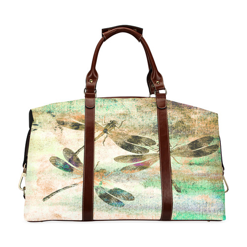 Mauritius Vintage Dragonflies QR Classic Travel Bag (Model 1643)