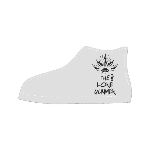 The Lone Gunmen Men’s Classic High Top Canvas Shoes (Model 017)