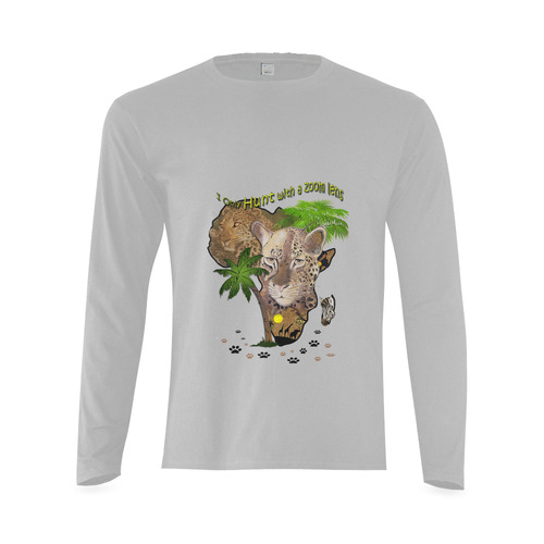 African wildlife Sunny Men's T-shirt (long-sleeve) (Model T08)