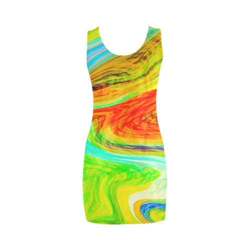 Happy Multicolor Painting Medea Vest Dress (Model D06)