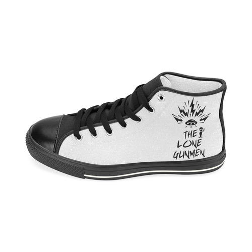 The Lone Gunmen Men’s Classic High Top Canvas Shoes (Model 017)