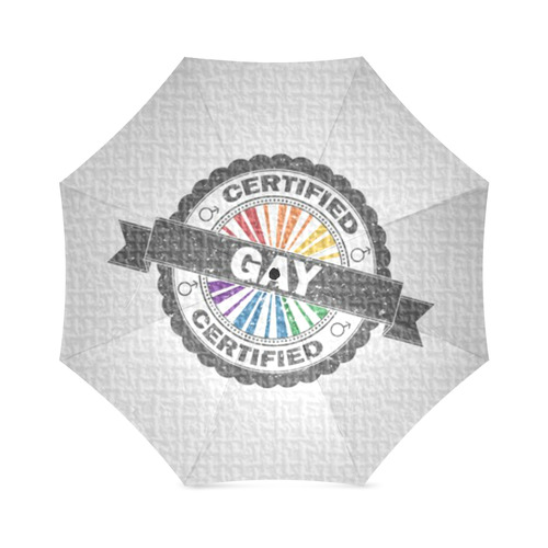 Certified Gay Pride Stamp Foldable Umbrella (Model U01)