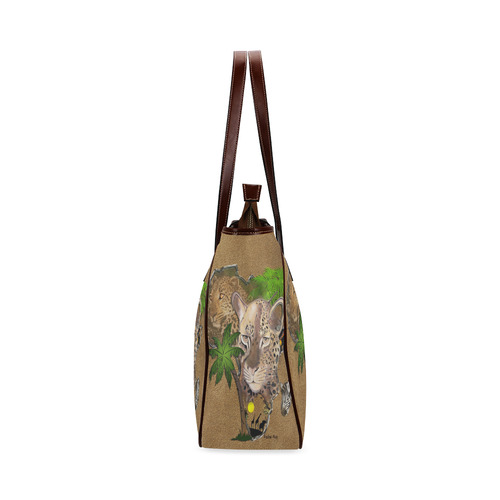 Cheetahs on suede by Just Kidding Classic Tote Bag (Model 1644)