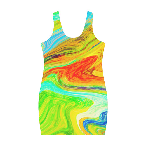 Happy Multicolor Painting Medea Vest Dress (Model D06)