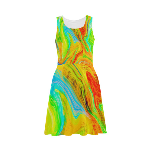 Happy Multicolor Painting Atalanta Sundress (Model D04)