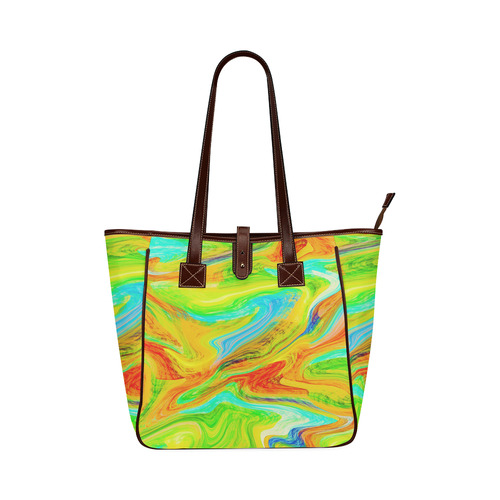 Happy Multicolor Painting Classic Tote Bag (Model 1644)