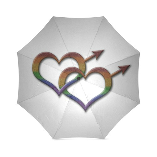 Rainbow Male Gender Symbols Foldable Umbrella (Model U01)