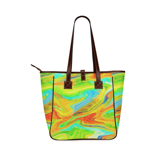 Happy Multicolor Painting Classic Tote Bag (Model 1644)