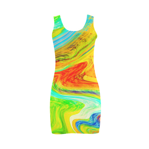 Happy Multicolor Painting Medea Vest Dress (Model D06)