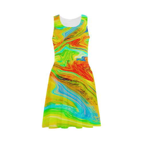 Happy Multicolor Painting Atalanta Sundress (Model D04)