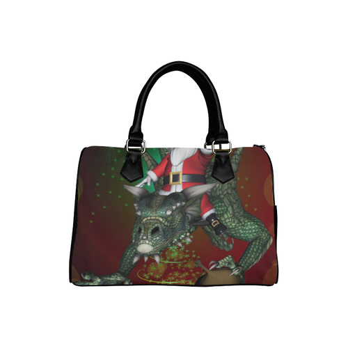 Santa Claus with dragon Boston Handbag (Model 1621)