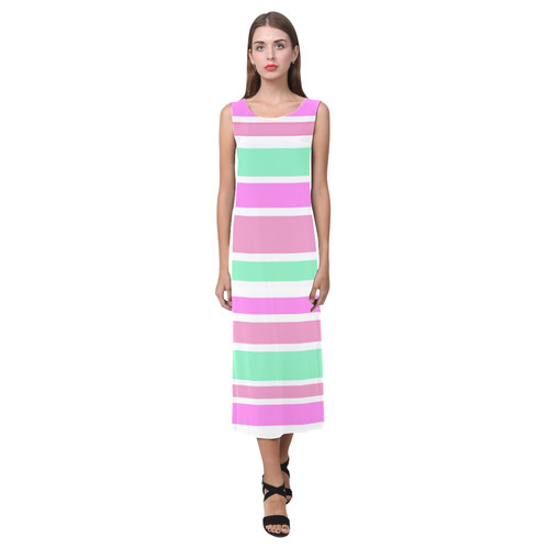 Pink Green Stripes Pattern