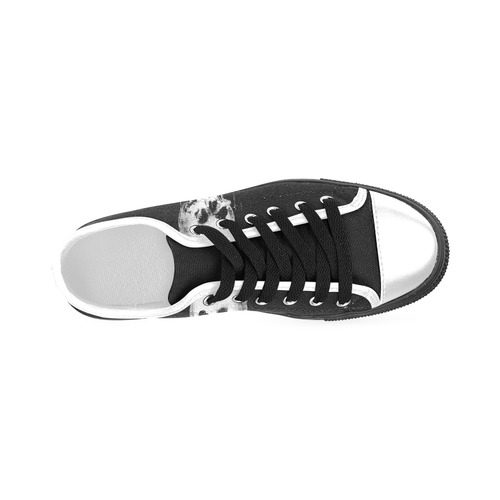 All Is Vanity Halloween Life, Death, and Existence Men's Classic Canvas Shoes (Model 018)