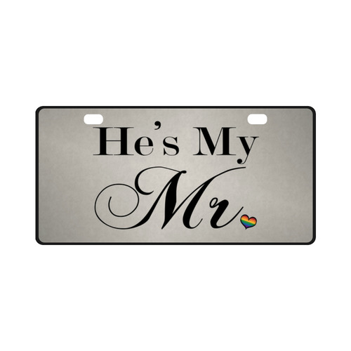 He's My Mr. License Plate