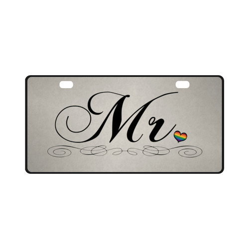 Mr. Gay Design License Plate