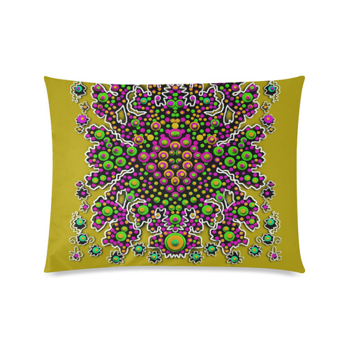 Fantasy flower peacock Mermaid with  pop art Custom Zippered Pillow Case 20"x26"(Twin Sides)